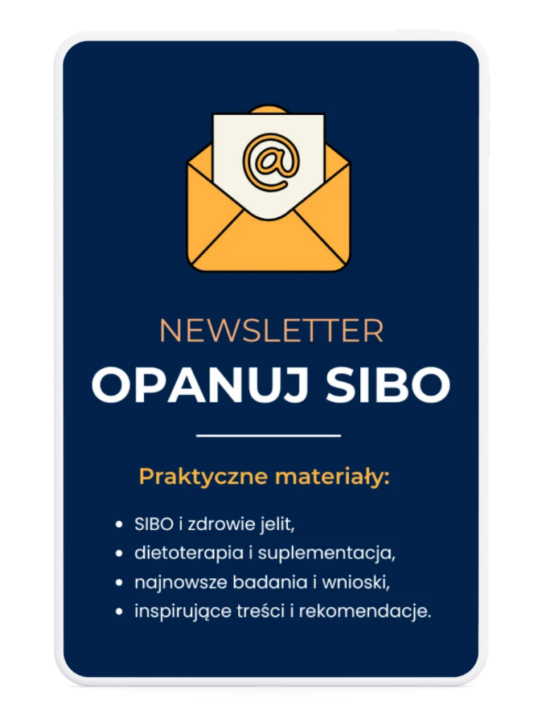 Informacje na temat newslettera Opanuj SIBO
