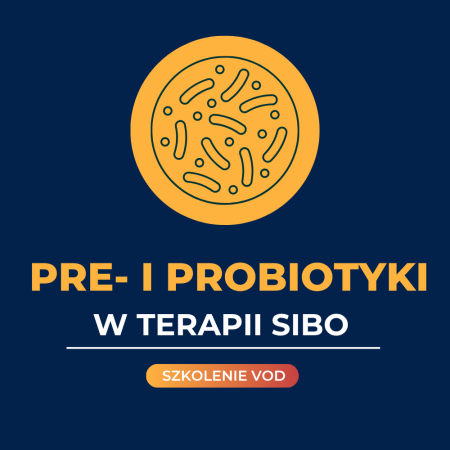 Okładka kursu online „Prebiotyki i probiotyki w terapii SIBO”